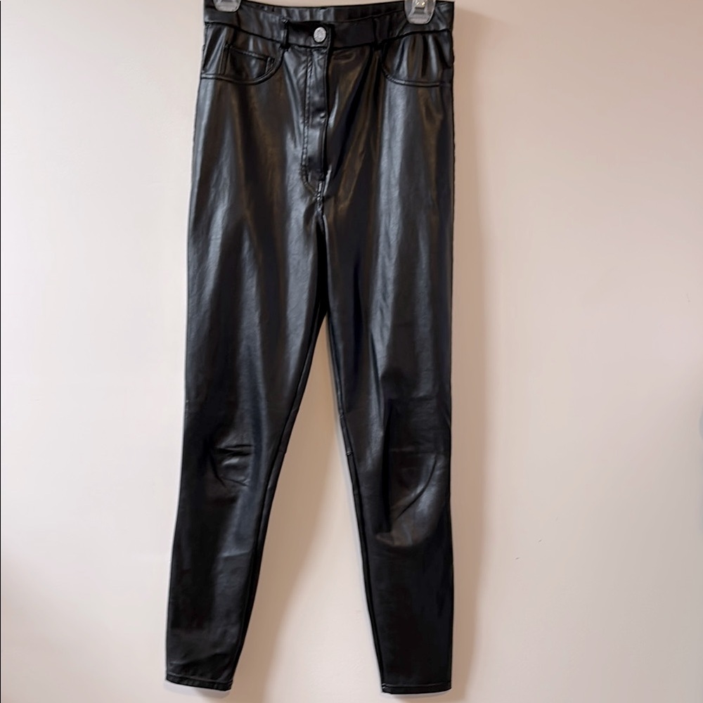 Wilfred Black Vegan Leather High Rise Women’s Jeans